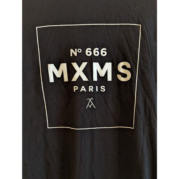 NWOT MXMS Me & My Shadow Band Paris NO. 666 Long Fit T-shirt Mini Dress Unisex M - Picture 5 of 6